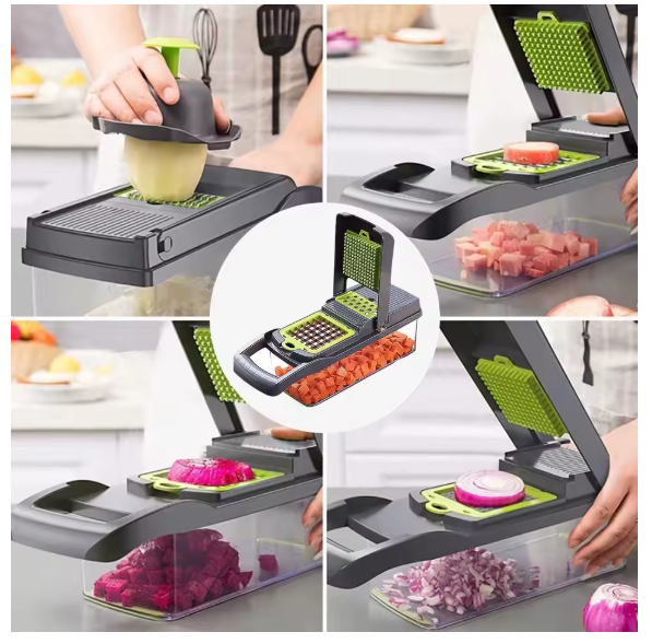 Multifunctional Vegetable Chopper Handle Food Grate Food Chopper Vegetable Slicer Dicer Cut 14/16 in 1 Kitchen Items Cocina