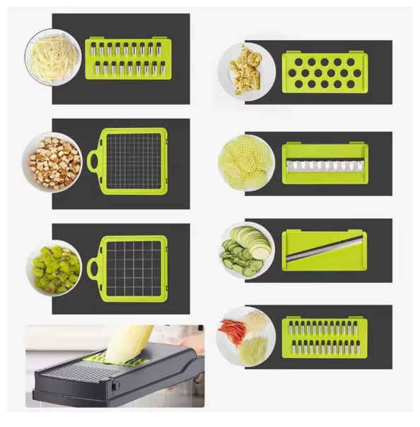 Multifunctional Vegetable Chopper Handle Food Grate Food Chopper Vegetable Slicer Dicer Cut 14/16 in 1 Kitchen Items Cocina